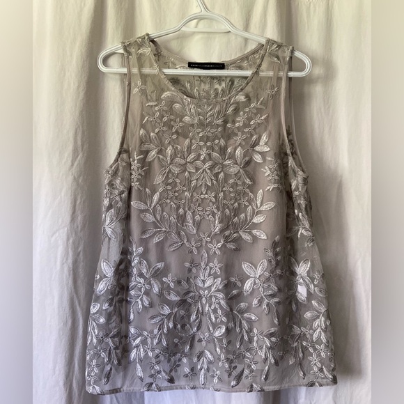 White House Black Market Embroidered Top Set-Size XLP - Picture 2 of 4